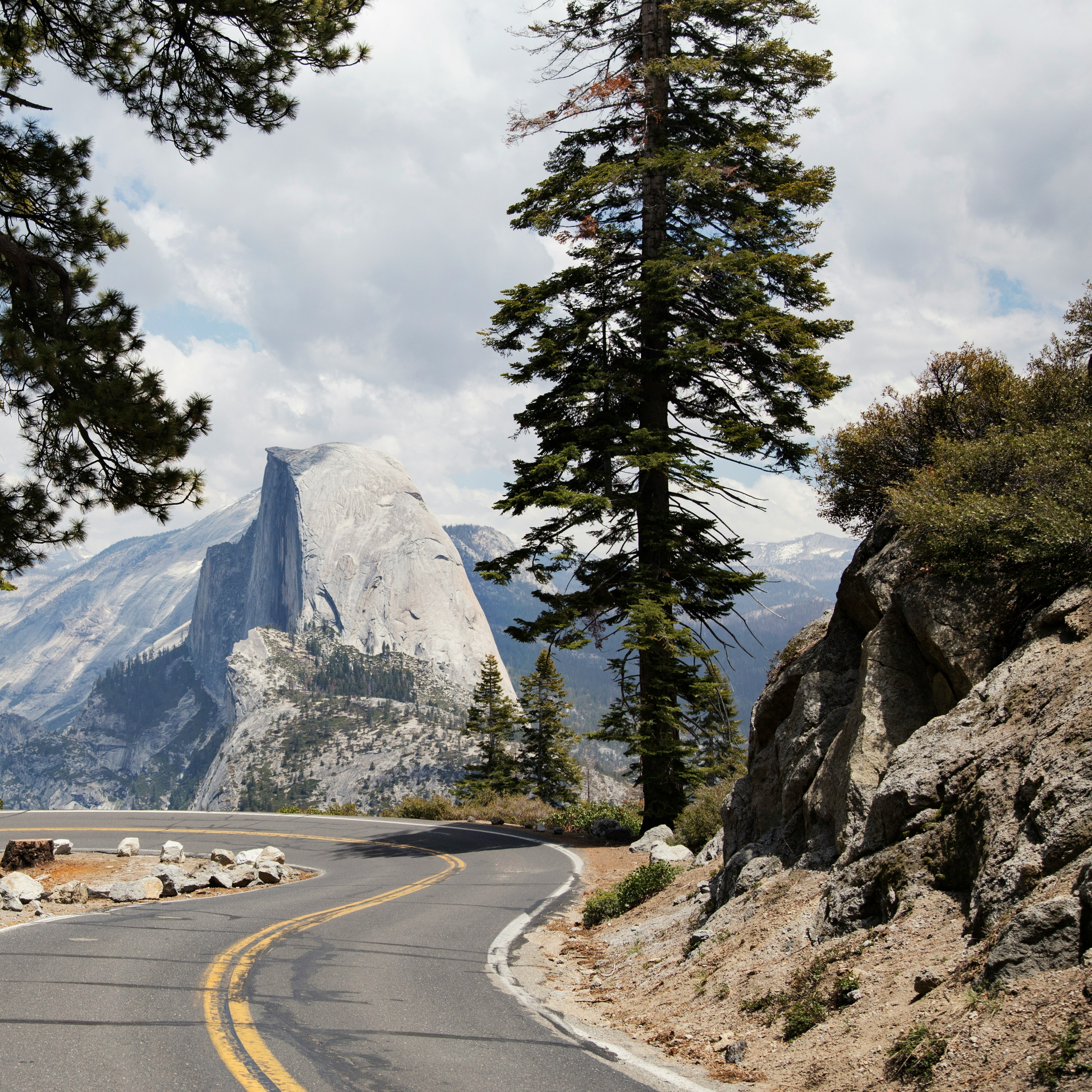 Road With Mountains In The Distances